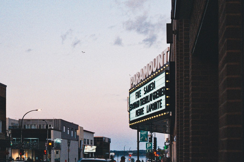 vue depuis la salle de concert Paramount à Rouyn-Noranda
